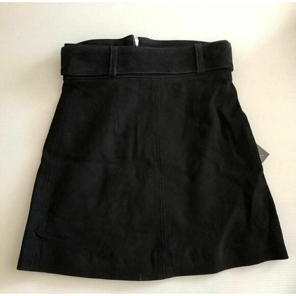 Nasty gal Black Leather  High Waisted Mini Skirt - Picture 4 of 9